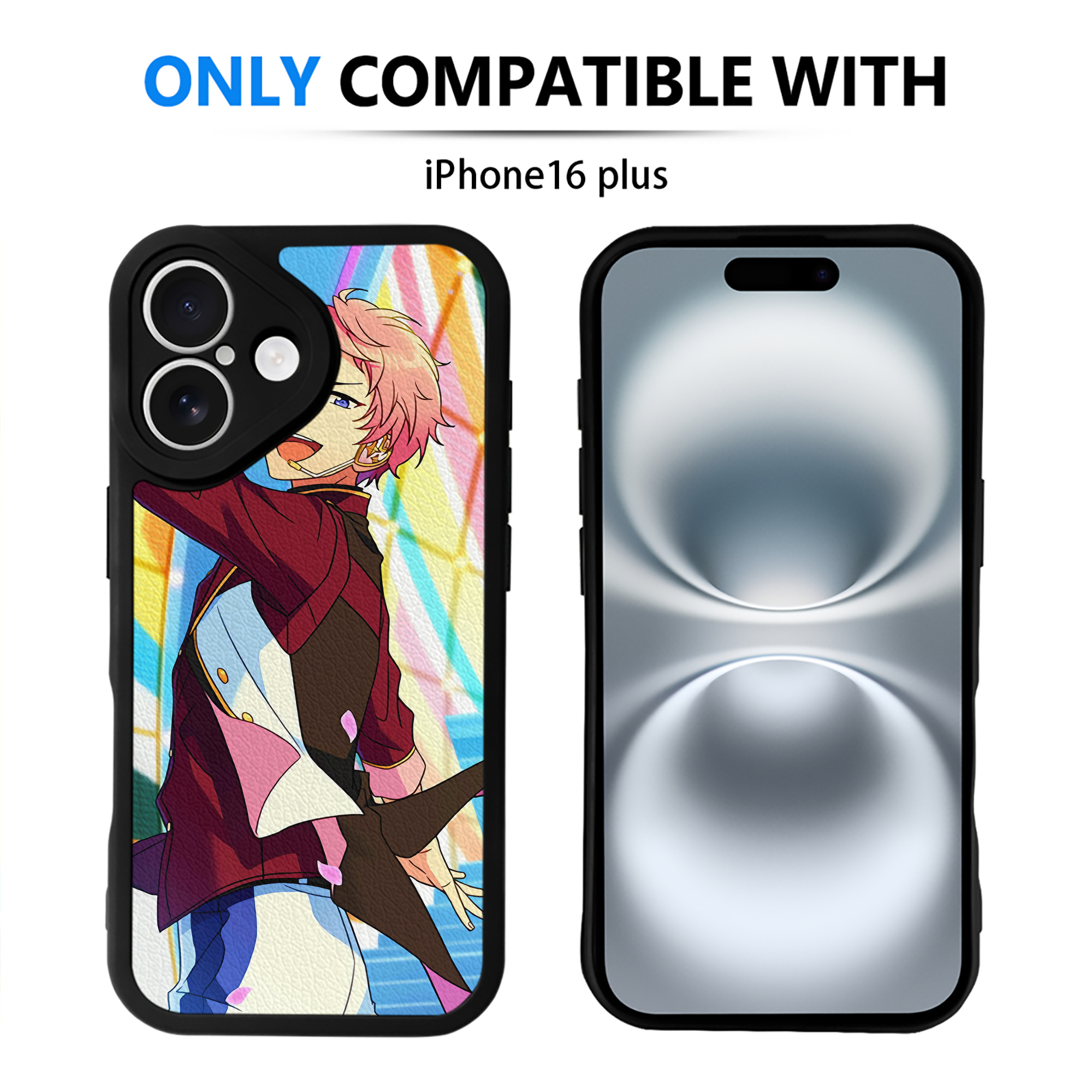 （画像用） あんさんぶるスターズ! Ensemble Stars 【iPhone 16シリーズ対応】シリコンスマホケース（レザー調） 材質：シリコン